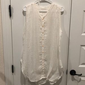 CP SHADES Tunic Button Down Tank XS